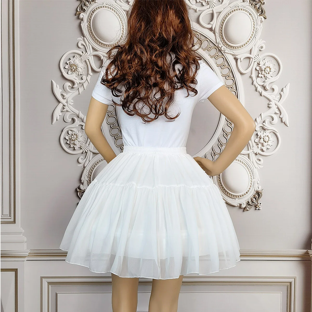 Jupon Dentelle Jupon Pas Cher Pour Robe Transparente Jupon Blanc