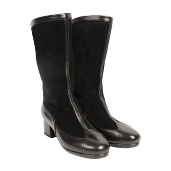 ALIAS MAE 2025 autumn winter new handmade leather spliced women's high boots