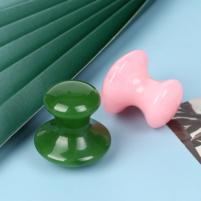 1PC New Mushroom Shape Jape Stone Gua Sha Massager Eye Face Jade Body Massage Tool Gua Sha Scraping Tool