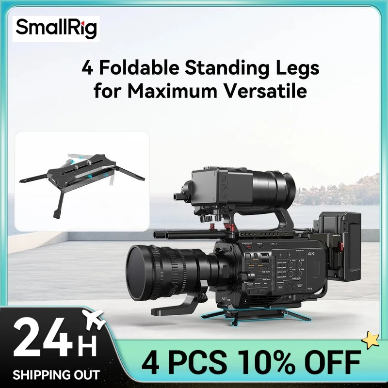 

SmallRig Multifunctional Universal Manfrotto-type Quick Release Plate with Foldable Quadruped Support Compatible Fluid Head