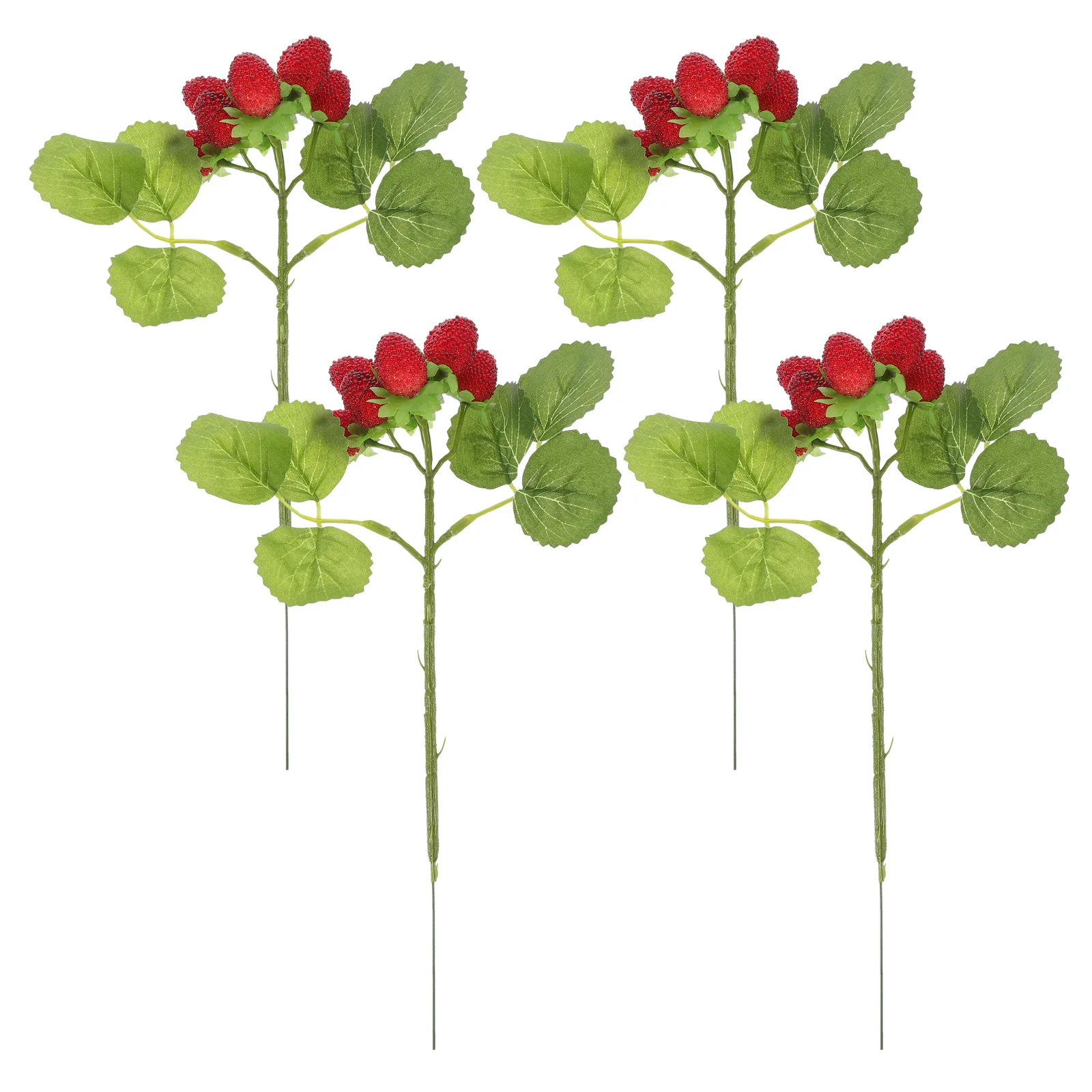

4 Pcs Birthday Decoration for Girl Fruits Decorate Waxberries Showcase Props Simulated Fake