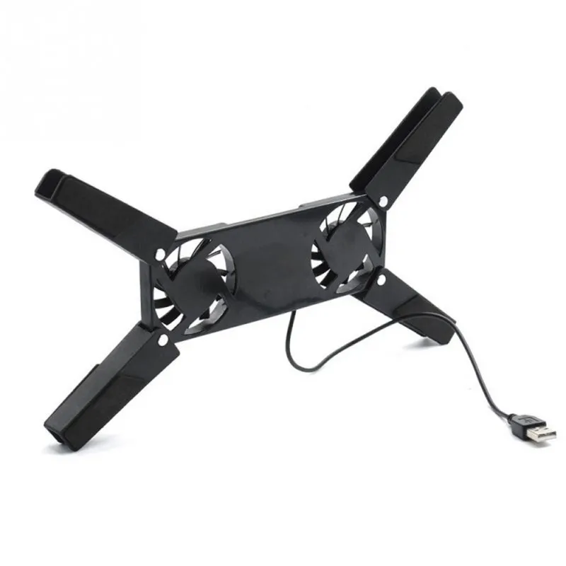 2 Fan Air-cooling Cooler Bracket Laptop Pad USB Powered Cooling For Universal 7 15" Notebook Stand_voghion.com
