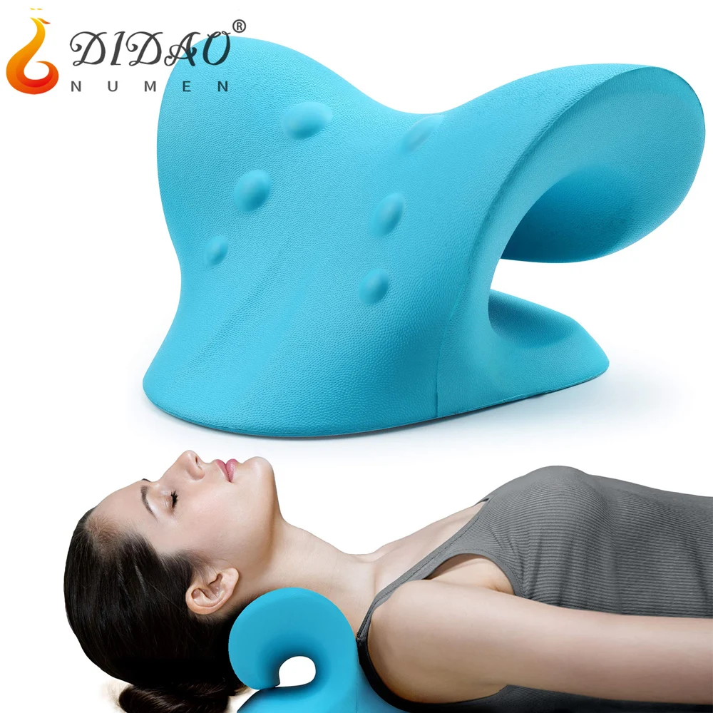 RESTCLOUD Neck and Shoulder Relaxer, Cervical Traction Device for TMJ Pain  Relief and Cervical Spine Alignment, Chiropractic Pillow, Neck