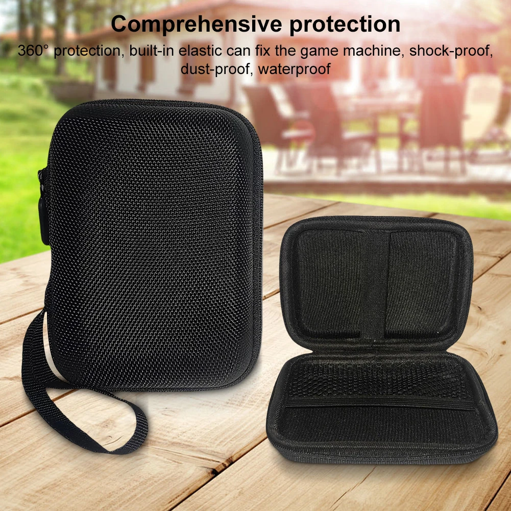 Carrying Case Anti-scratch Travel Carry Bag with Mesh Bag Game Console Case Storage Bag for Trimui Brick Handheld Game Console