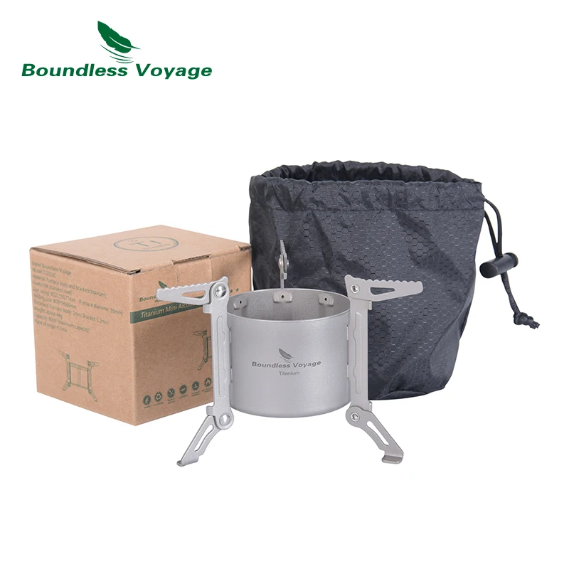 Mini Alcohol Stove Camping Titanium Backpacking Stove Titanium