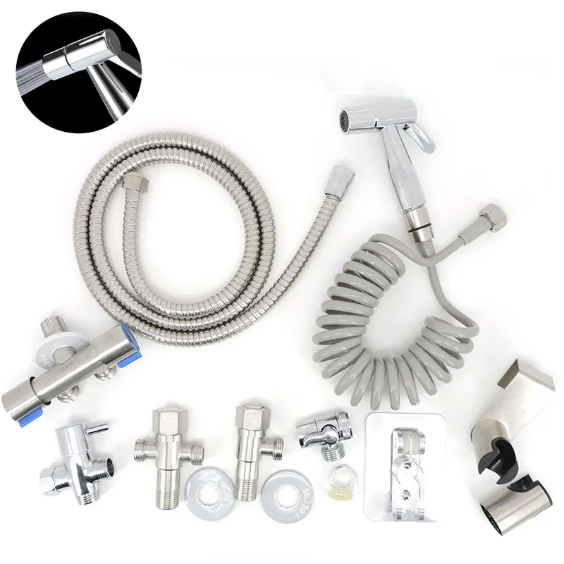 

ABS пластиковое биде портативный самоочищающийся ручной распылитель для унитаза, смеситель высокого давления, держатель для душевой головки унитаза t1