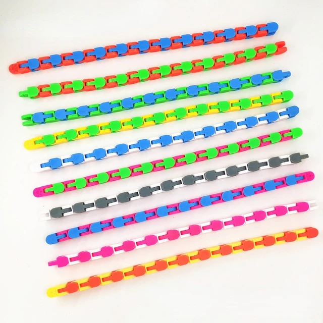 1PCS 24 Grain Fidget Toys Children Adults Puzzle Decompression Toys DIY Bicycle Bracelesory Toy Multi Colors And Multi Fun 1
