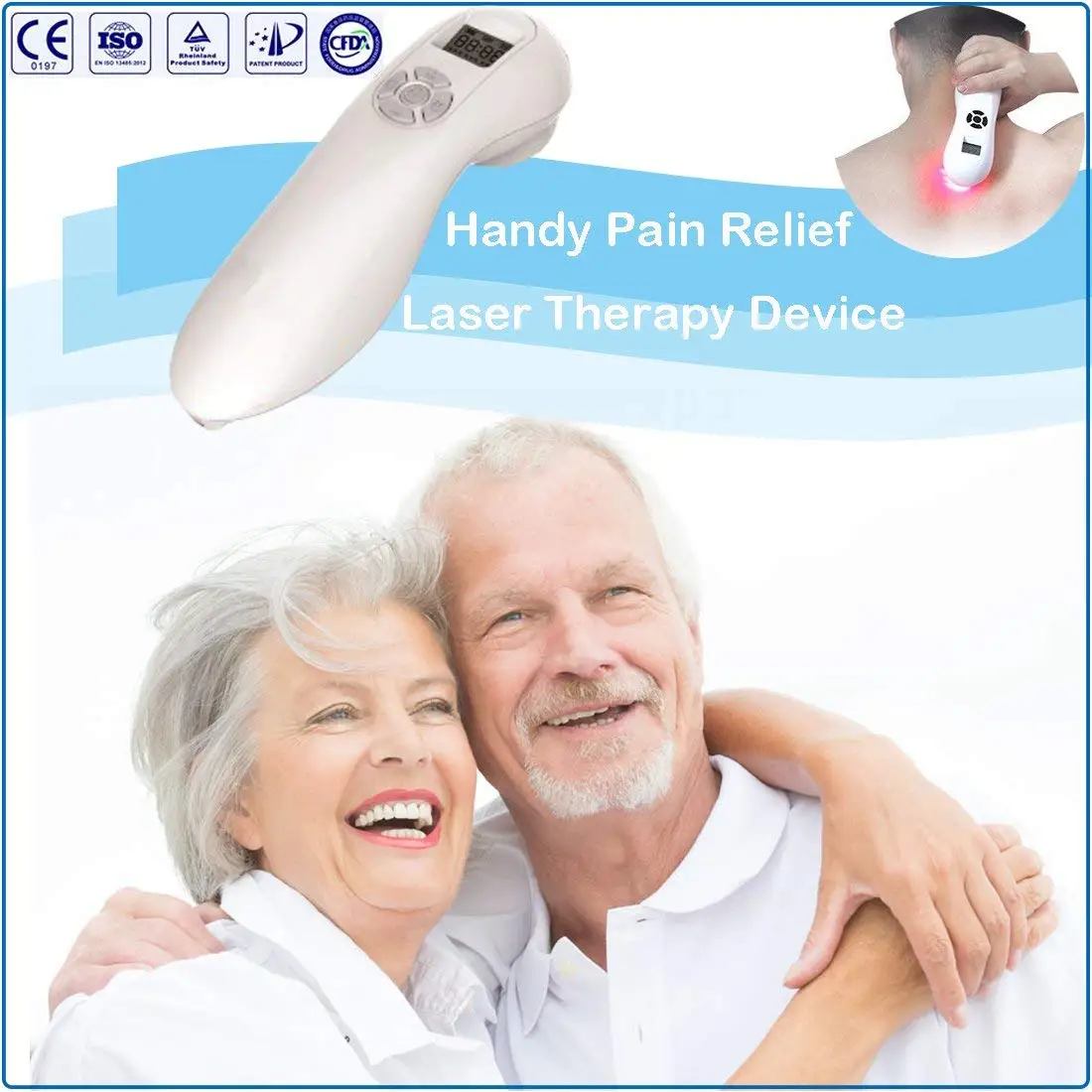 Pain Relief Laser Therapy Device-Portable Electronic Massager for Muscle & Joint Pain Relief