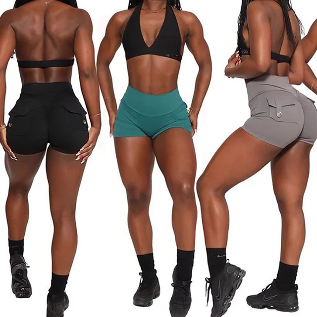 Leggings de sport 2026 pour femme avec poches, taille haute, effet push-up, pour yoga et entraînement, effet seconde peau, XP89
