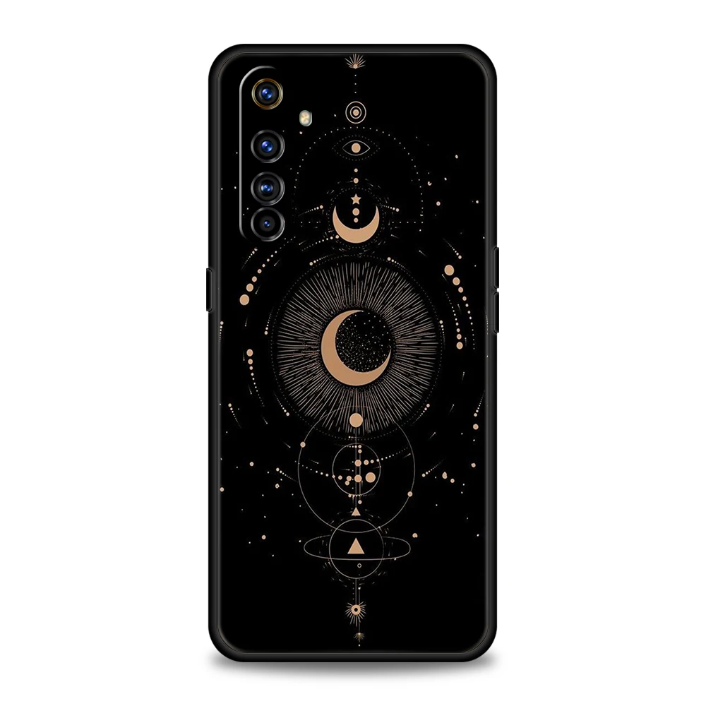 Whimsical Sun and Moon Face Silicone Phone Case