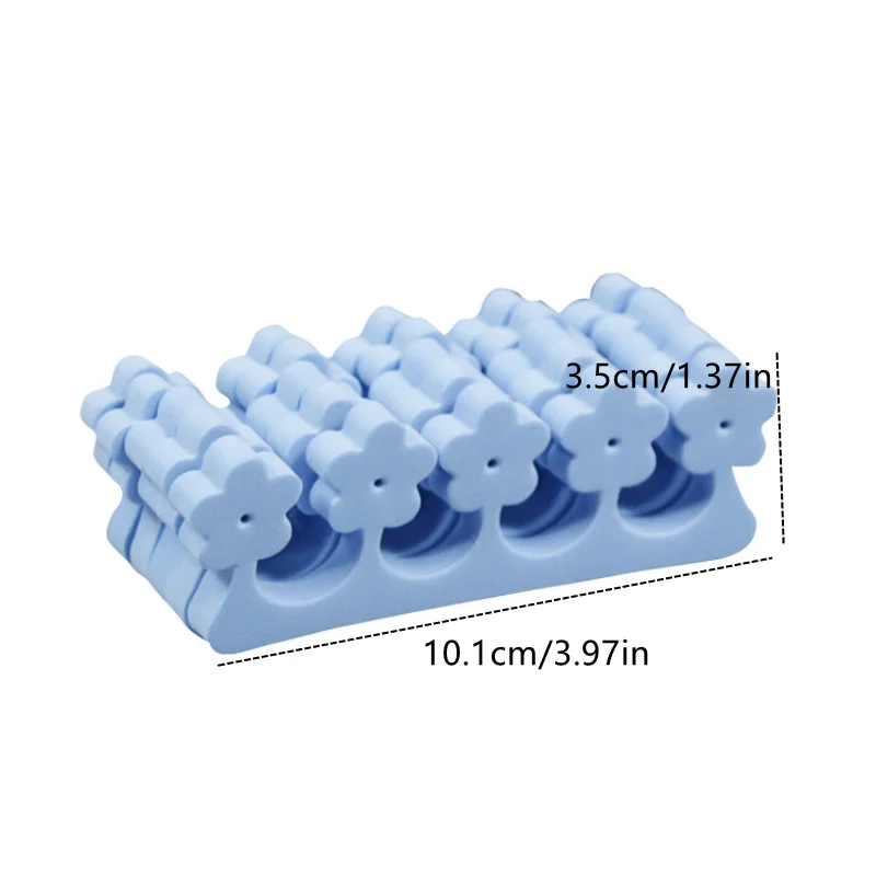 10pcs Nail Art Toe Separators Fingers Flower UV Gel Make Eva Manicure Pedicure Nail Art Sponge Flexible Finger Toe Separation