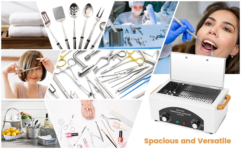 Description Picture 3 of itemElectric High Temperature Dry Heat Disinfection Box Sterilizer For Manicure Dental Treatment Beauty Salon Nail Tools Equipment