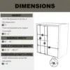 56-60" W x 70" H Semi-Frameless Sliding Shower Door, Glass Shower Door Brushed, Shower Doors can be Installed Left and Right 2
