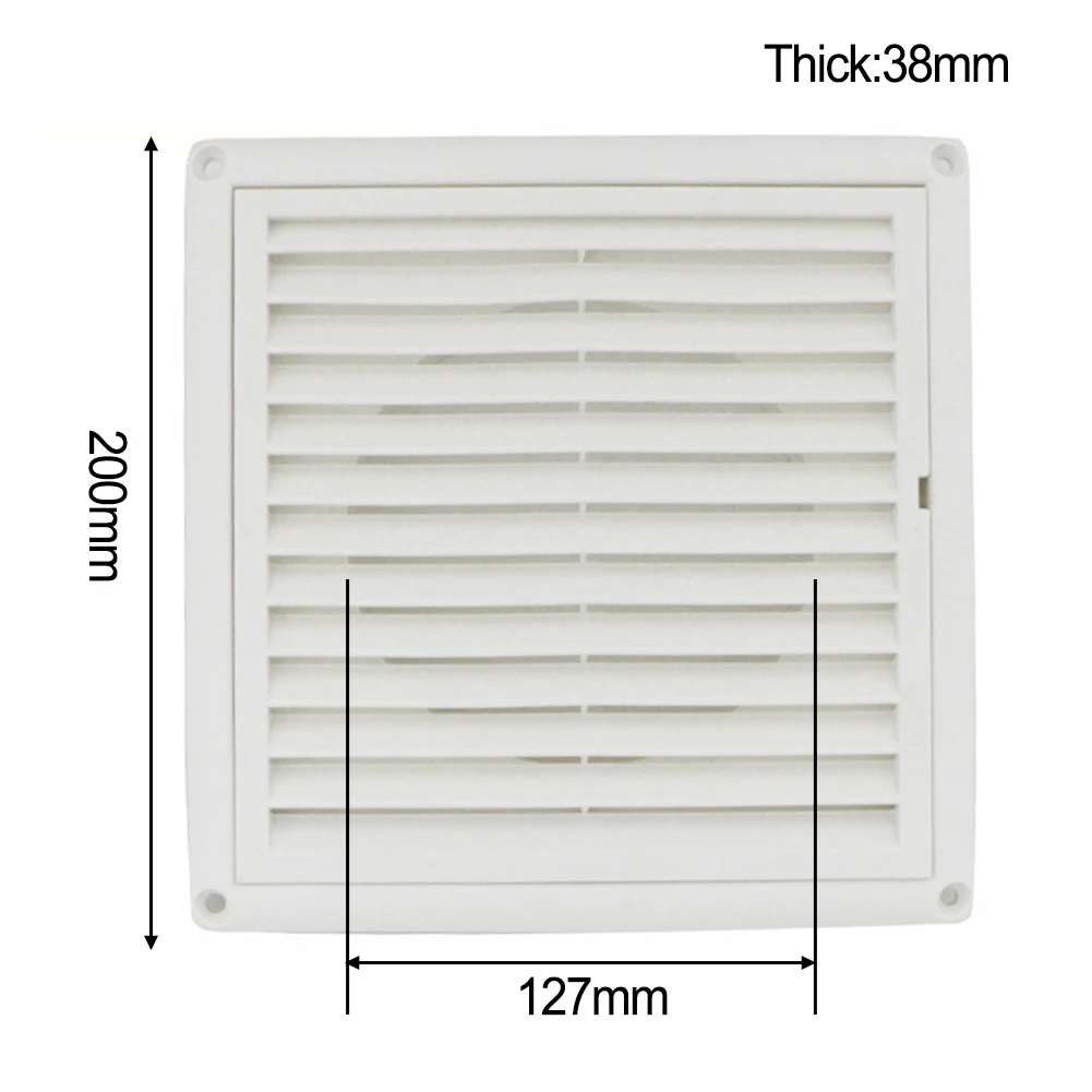 Ventilation Grille Round WHITE 4& x22; 100mm Duct Extractor fan Bathroom