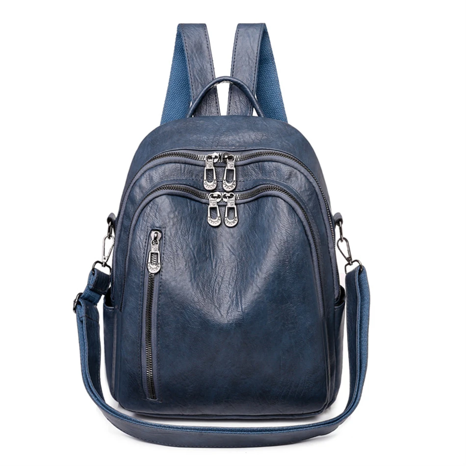 LARGE LEATHER BACKPACK - 