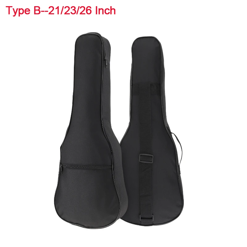 Portable Waterproof Soft Ukulele Backpack Case with Single Shoulder Strap