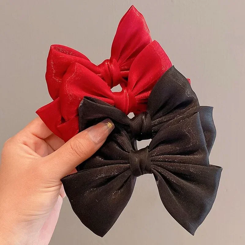 2 Piece Bow Hair Clip Elegant Flower Hair Clips For Kids Ladies Set Hairpin Hair Accessories Korean Style Bair Accessories 4