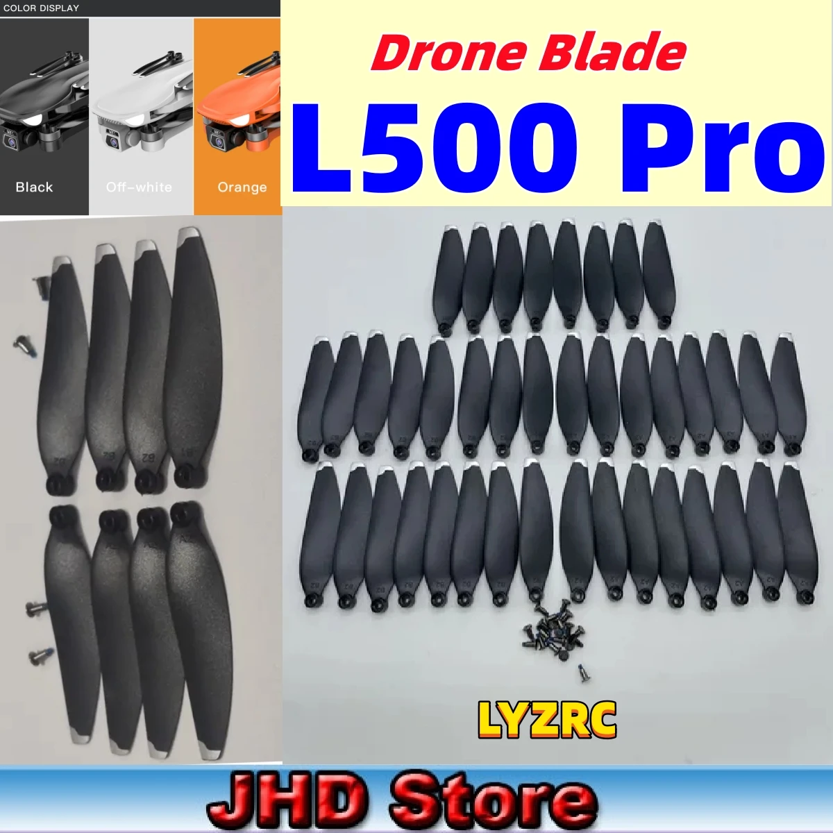 JHD L500 Pro Drone Propeller Blades L500 Pro Spare Propellers LYZRC Max Accessories Parts Blade