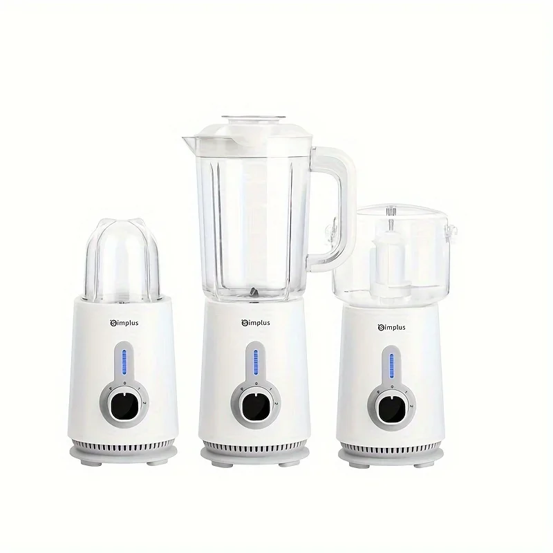 stainless steel set simplus set 3-in-1 Multifunctional Food Processor Blender Juicer Grinder Set Blades meat juice juicer Beans 6