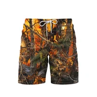 Outdoor Sports Beach Short For Men's Clothing Camouflage Pattern Shorts Daily Casual Fashion Funny Tree Breathable 2025 Pants 1