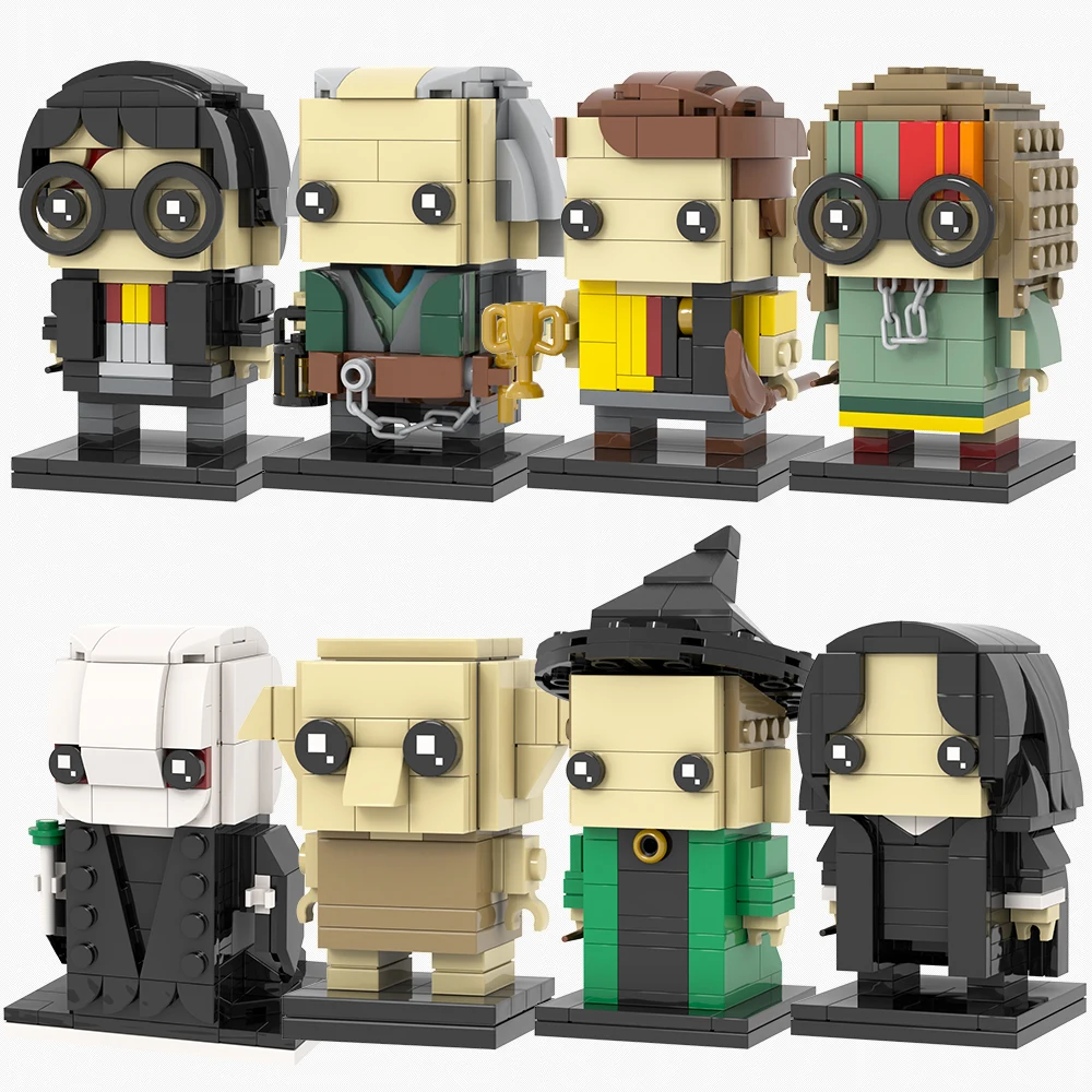 MOOXI Movie Series MOC Bricks Magic Figures BrickHeaded Set Adult ...