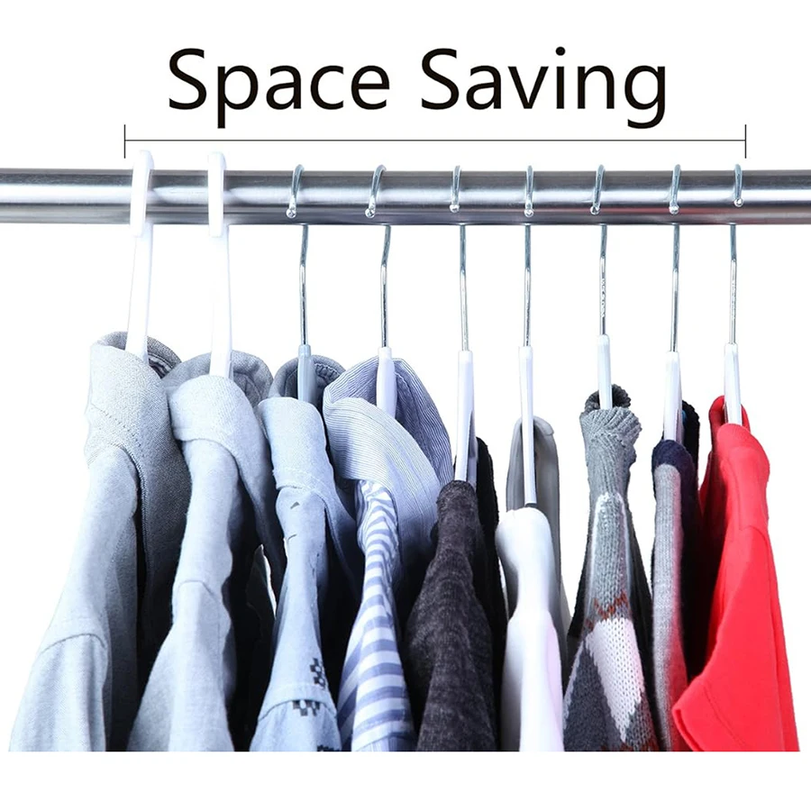 10/20/30pcs plastic coat hanger, non-slip super thin space-saving suit hanger pants hanger, sturdy and durable, with 360° hooks 5
