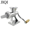 JIQI Hand Manual Meat Grinder Mincer Machine Sausage Table Crank Tool for Home Kitchen Cutter Slicer Beef 4