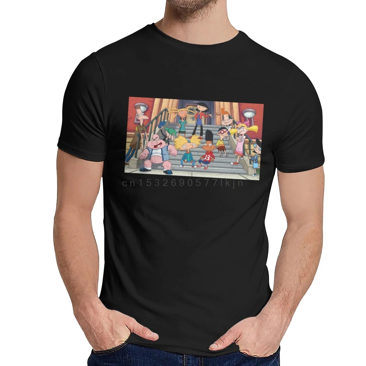 

Hey Arnold Great Top Design Harajuku Streetwear T-shirt Fashion Quality Printing Casual Cotton Round-neck Eu Size Tee Shirts