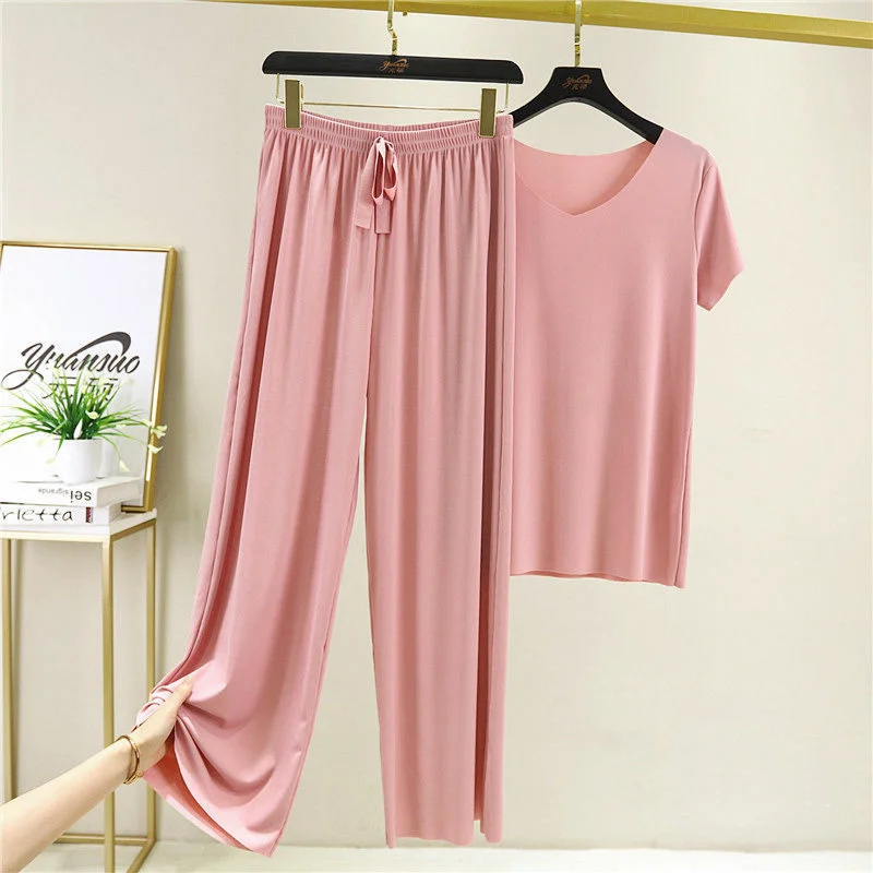 Fashion Women's Ice Silk Tracksuits New Summer Leisure Short