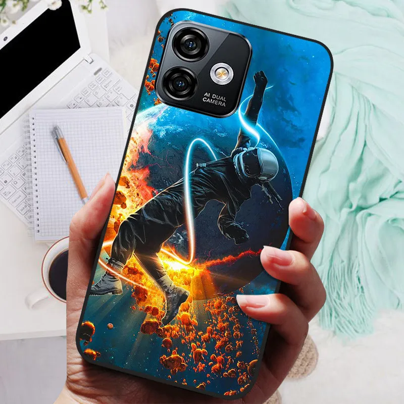 Soft TPU Silicone Shockproof Phone Case Bumper - 6.52 Protective Cover