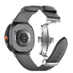 Luxury Leather Smartwatch Strap - Elegant Business Bracelet - galaxy 8 classic (BS)