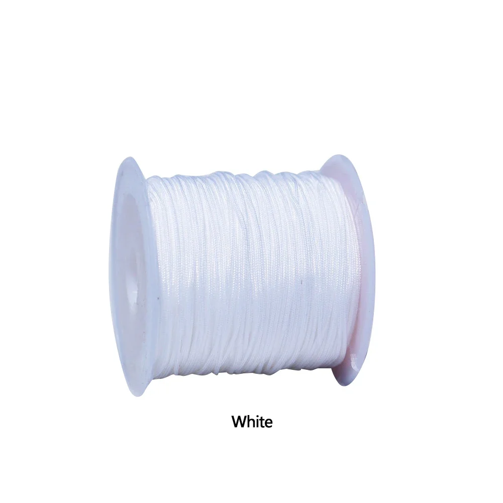 Premium 0.8mm Nylon Cord for DIY Jewelry and Craft Projects - 20M Roll