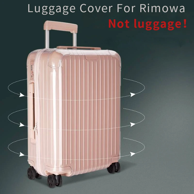 Transparent Cover Applicable for Rimowa Essential Clear Suitcase Cover 21/26/30 Inch Rimowa Salsa Luggage Protective cover