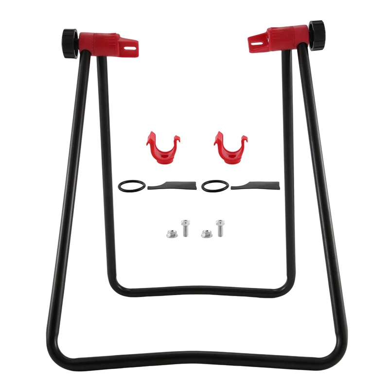 

2X Bicycle Repair Stand Wheel Kick Holder Carrier Centering Tools Bracket For Bicycle Wheels Road Tools Maintenance