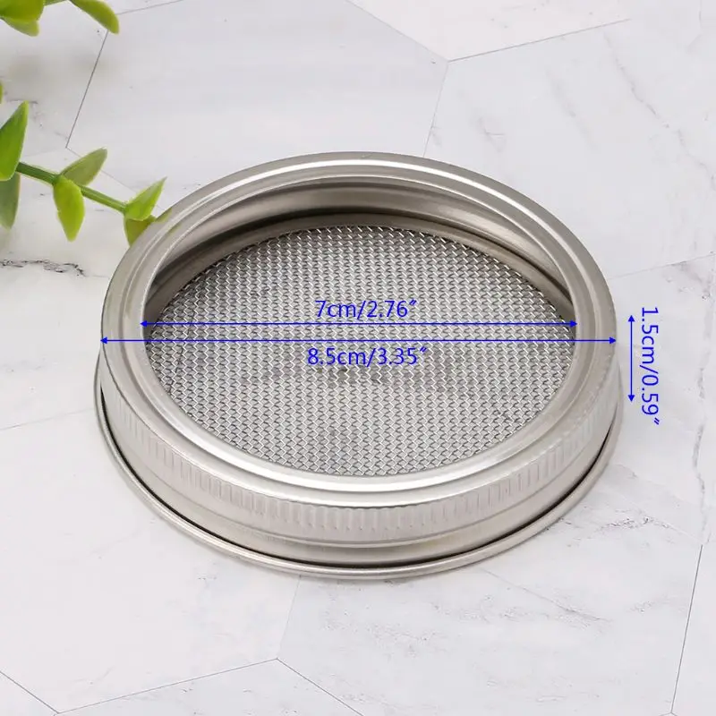 

Stainless Steel Strainer Sprouting Lid For Wide Mouth Canning Jars 45BE