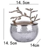Light Luxury Aluminium Gold Tree Branch Decorative Glass Storage Jar Food Candy Jewellery Wedding Decoration Accessories 6