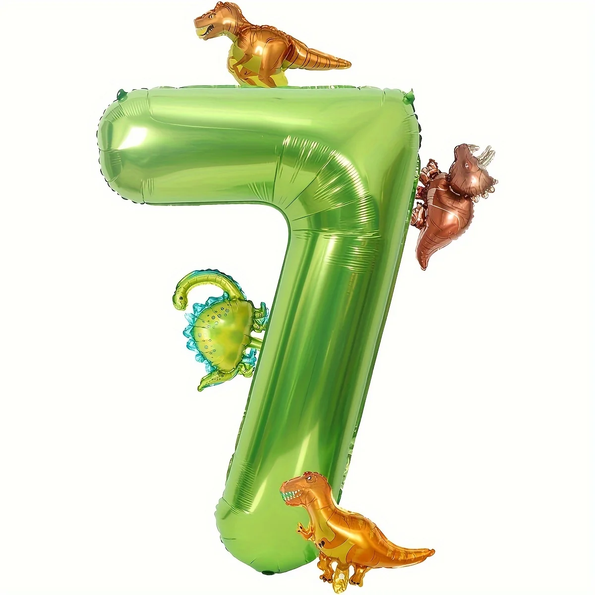40 ativosnava Grüner digitaler Mini-Dinosaurier-Ballon (0–9), Geburtstagsparty-Zubehör, niedliches Dinosaurier-Thema, Geburtstags-Dusche, Party-Dekoration – Detail 8