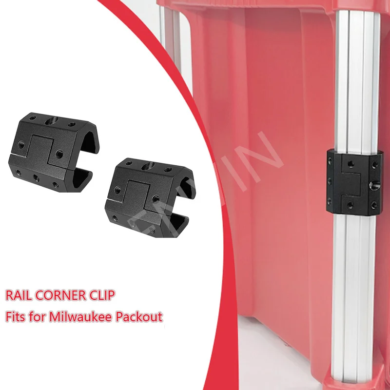 Packout Rail Clip Adapter - Universal Mounting Clip For Milwaukee Packout System Aluminum Rails