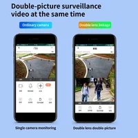 Caméra de sécurité extérieure étanche IPC360 HOME 4K 8MP, caméra de surveillance audio bidirectionnelle, écran pour touristes, WiFi PTZ 2K 4MP 3