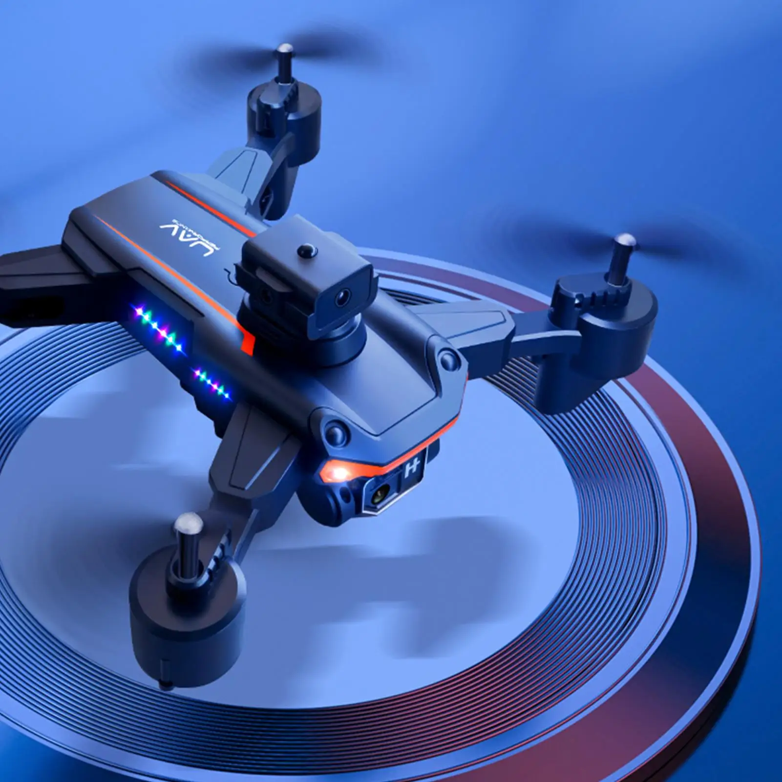 Collapsible RC Quadcopter Drone with Dual Cameras, Obstacle Avoidance, Optical Flow, and Stunt Roll for Aerial for photography