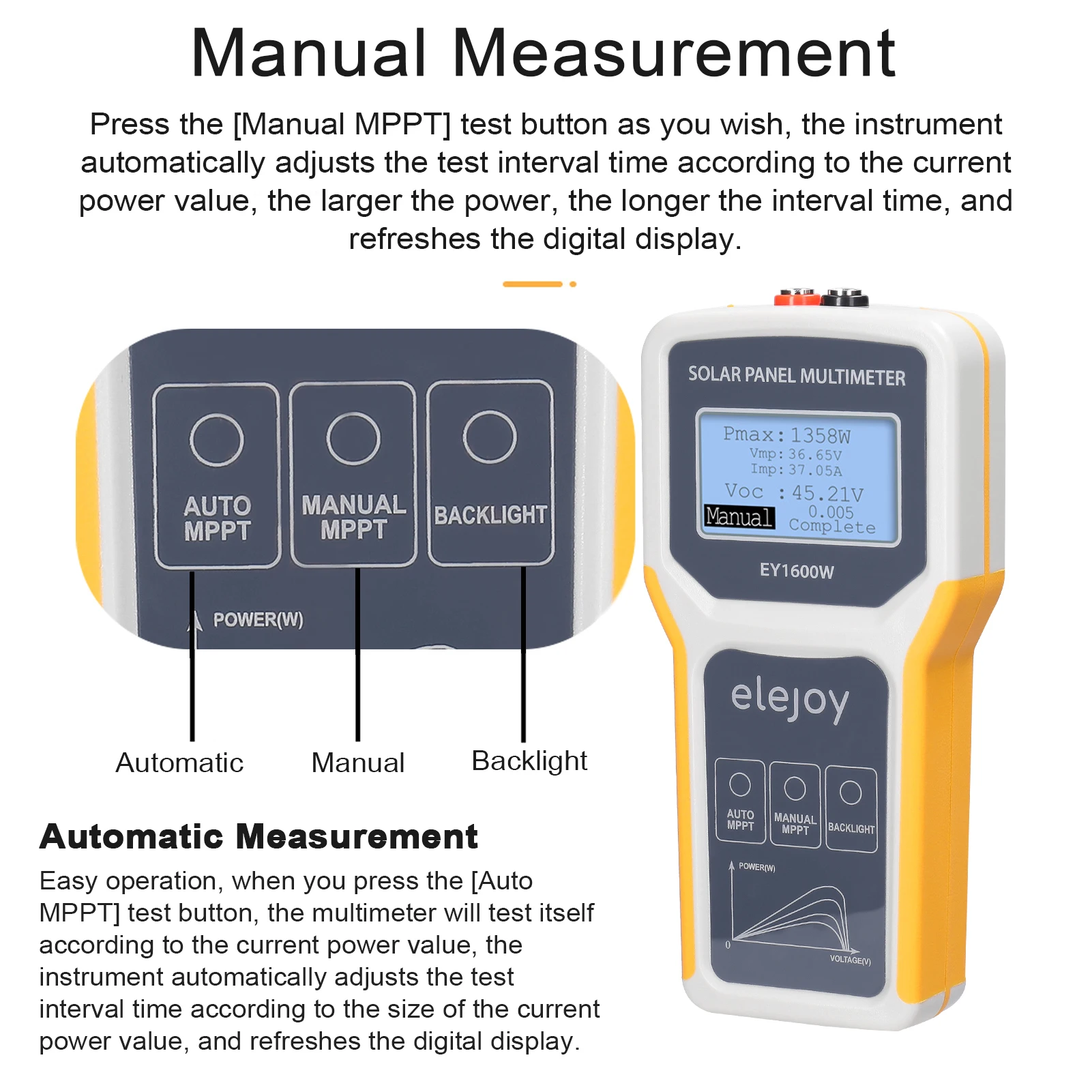 Solar Photovoltaic Panel Tester Multimeter Voltmeter Auto/Manual MPPT Detection Voltage Test Tool EY1800/EY1600W/EY800W/EL400B digital multimeter,multimeter tester,voltage detector tester,voltage meter tester,analog multimeter