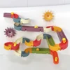 Baby Bath Toys Wall Bathtub Toy Assembling Slide Wind-Up Duck Slide Bathroom Shower Tracks Water Toys for Toddlers Kids Gifts 5