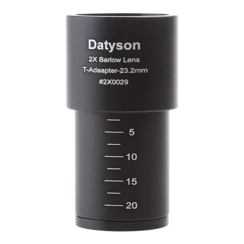 

Full Metal Aluminum 2X Barlow Lens Microscope Accessories for 23.2mm Mount Port