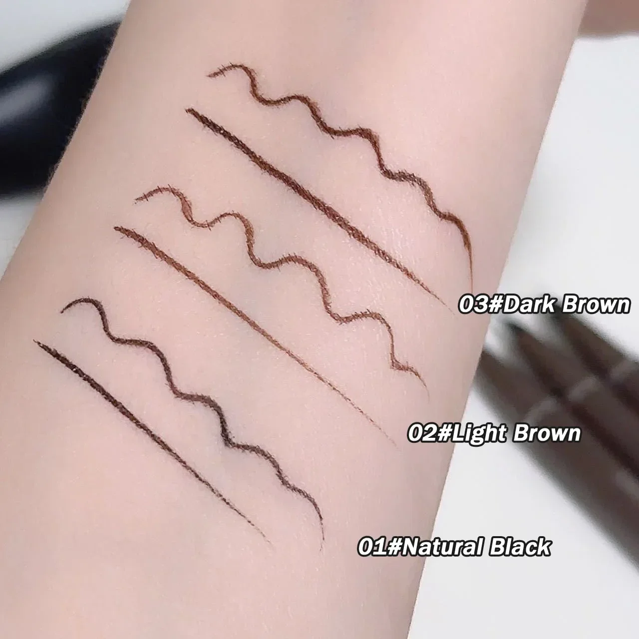 Liquid Eyeliner Quick Dry Curved Pen Tip Easy To Draw Fine Lower Eyelash Eyelid Pencil Smooth Waterproof Cosmetics