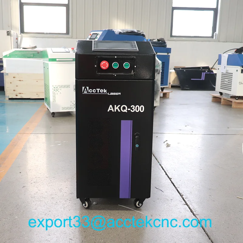 500W Pulsed Laser Cleaner Mini Pulse Laser Cleaning Machine For Wood Oil Metal Paint Rust Oxide Surface Removal Paint Stripping