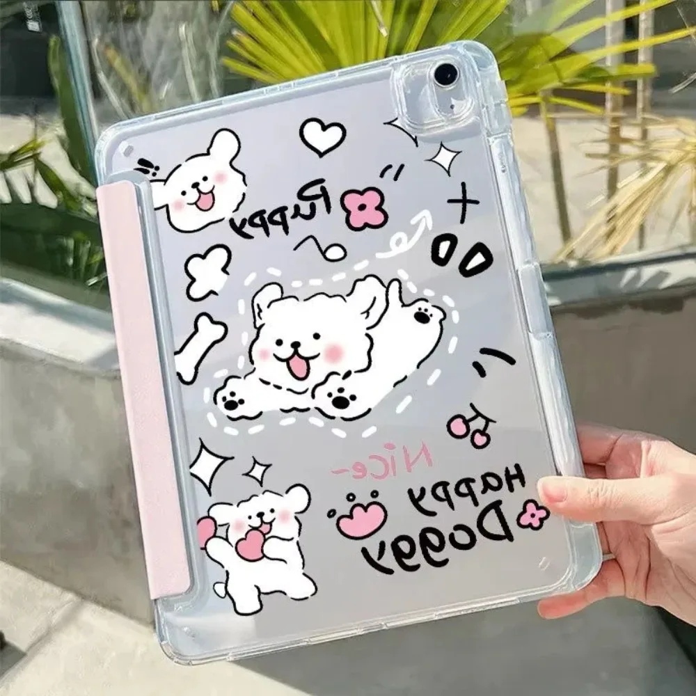 Love Dog Paw Print Foldable Tablet Case 3+Y