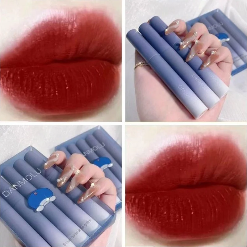 Lipstick Set 5 Colors Matte Long Lasting Waterproof Non-Stick Cup Lip Glaze Not Easy To Fade Red Lips Lip Tint Cosmetic Makeup S60f1372298184898b7dee872927f3728b