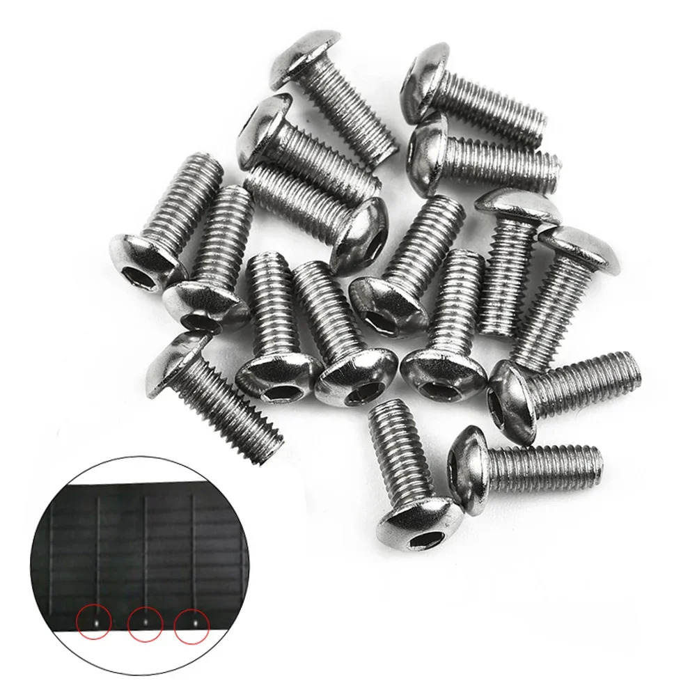 M365 하단 보드 나사에 대 한 17pcs 전기 스쿠터 철강 볼트 3*8mm 철강 전자 스쿠터 볼트 사이클링 액세서리