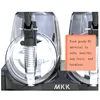5L Commercial Slushy Machine 2.5L x 2 Double Tank Electric Automatic Slush Maker Machine Frozen Drink Snow Melting Machine 300W 5