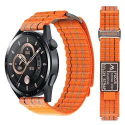 Universal Smartwatch Strap, 20mm/22mm Adjustable Silicone Band - Gear s3 frontier (Orange)